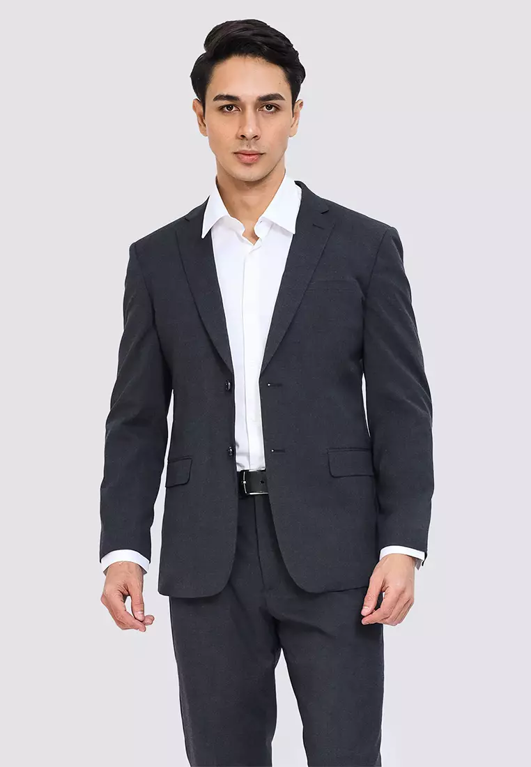 Hechter Paris Slim Fit Solid Stretch Suit Jacket