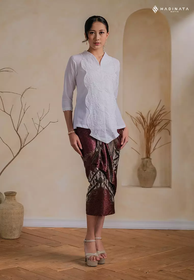 Hadinata Batik Wanita Kebaya Griva White