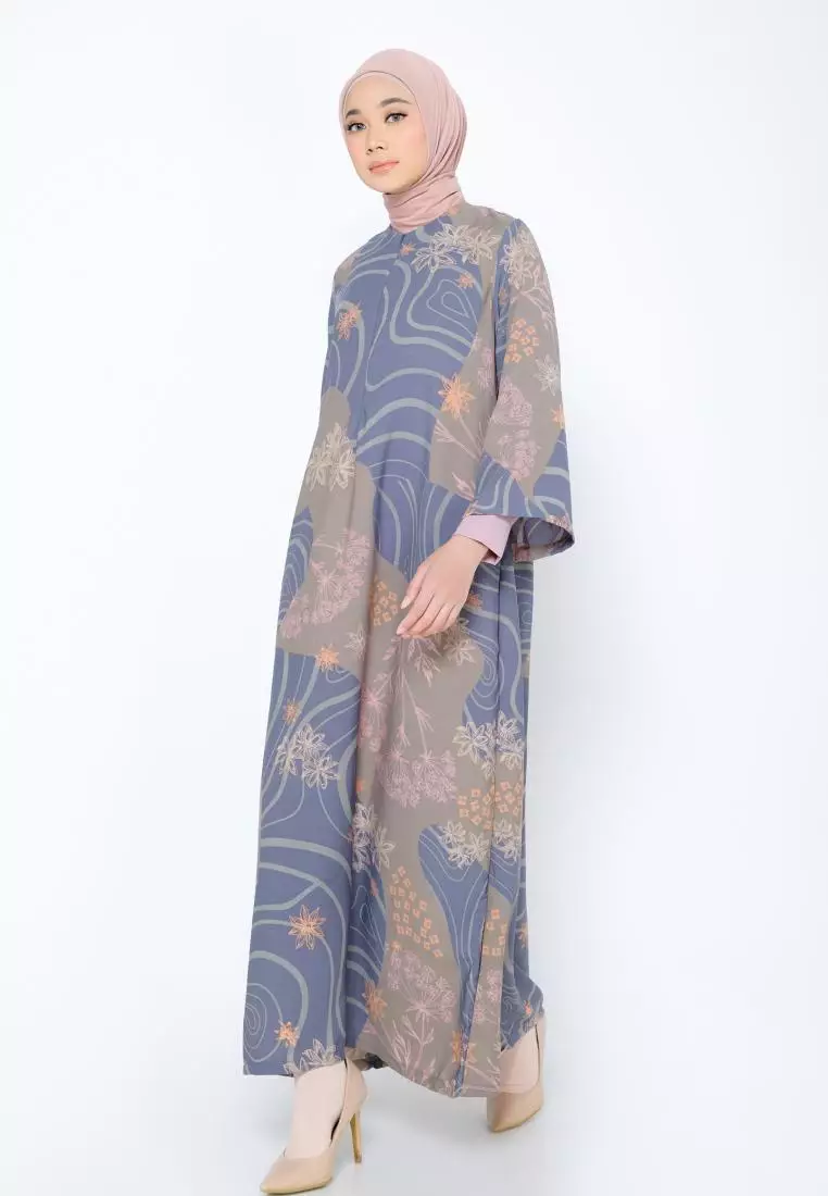 ZM Zaskia Mecca - Luny Dark Grey Gamis - Jelita Indonesia - Edisi Maluku