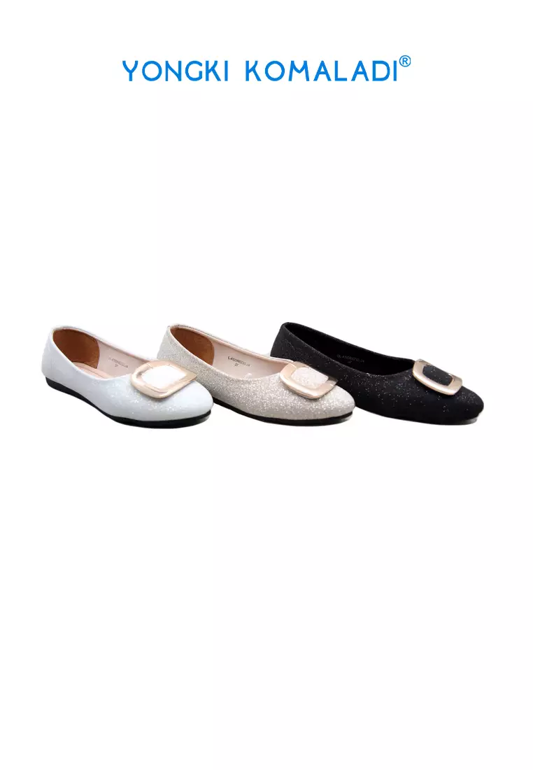 [ ORIGINAL ] YONGKI KOMALADI FLATSHOES OL-ASDR8232-24 PUTIH