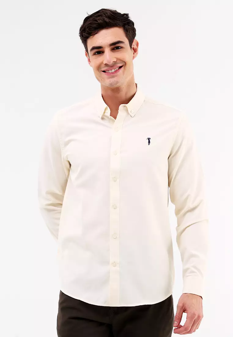 Woven Polo Long Sleeve