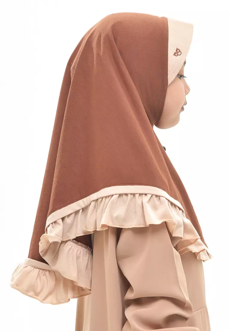 Rabbani - Kerudung Instan Anak Bani Batuta Krukid Chinami - Spiced Apple XS (3-4th)