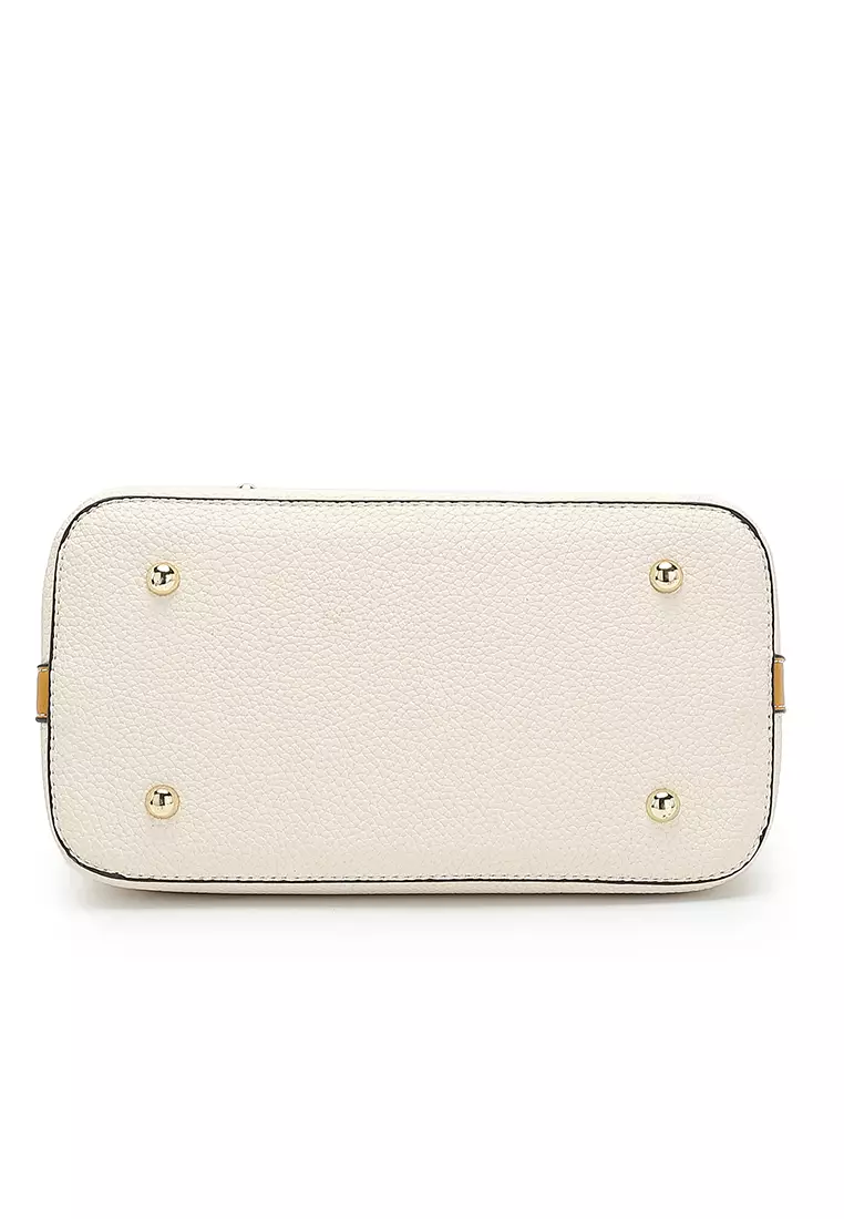 Women's Top Handle Bag / Sling Bag / Crossbody Bag - White