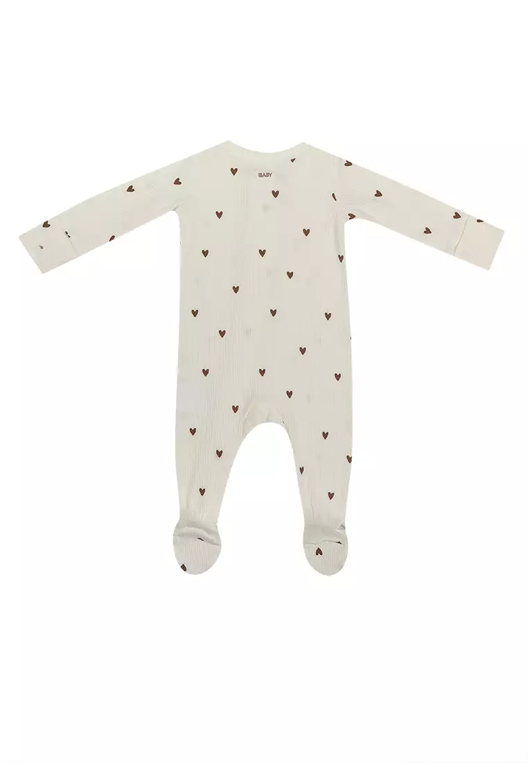 Organic Pointelle Zip Romper