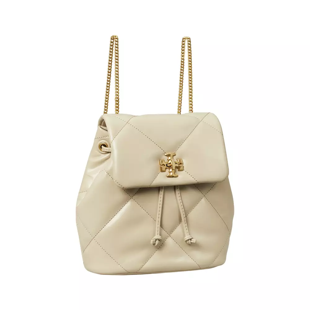 Kira Mini Diamond Quilt Backpack Light Stone