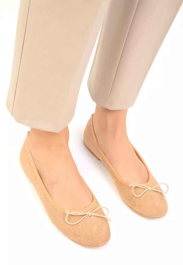 Discount on Soho  shoes - SKU: Elastic Ribbon Ballerina Flats