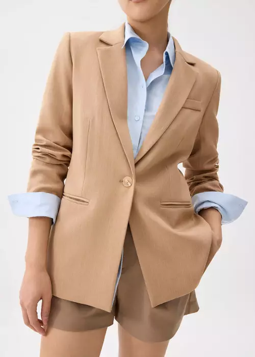 Blazer Wanita - RuchedReady™ Aera Slim Blazer