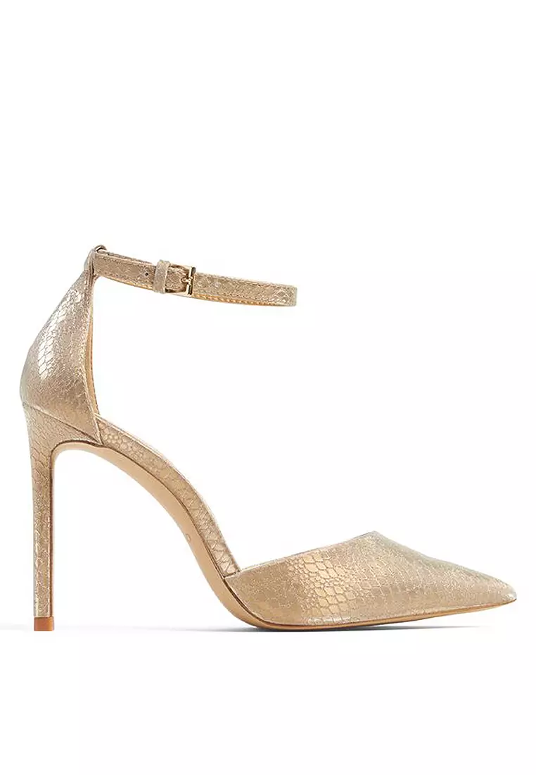 Gold Heels Ankle Strap Stiletto Pumps Buy ALDO Derperla Ankle