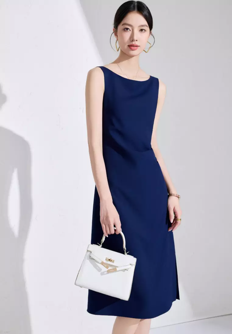 Sleeveless Ruched Dress CA26041021NV