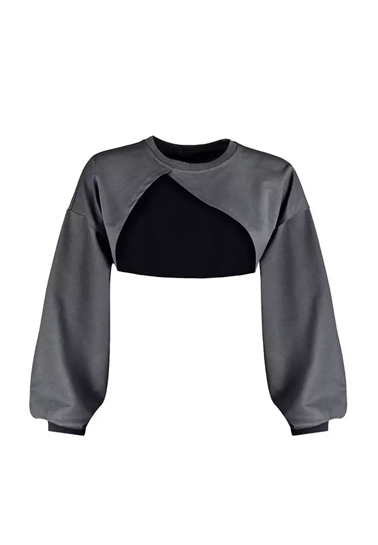 Asymmetrical Crop Sweatshirt