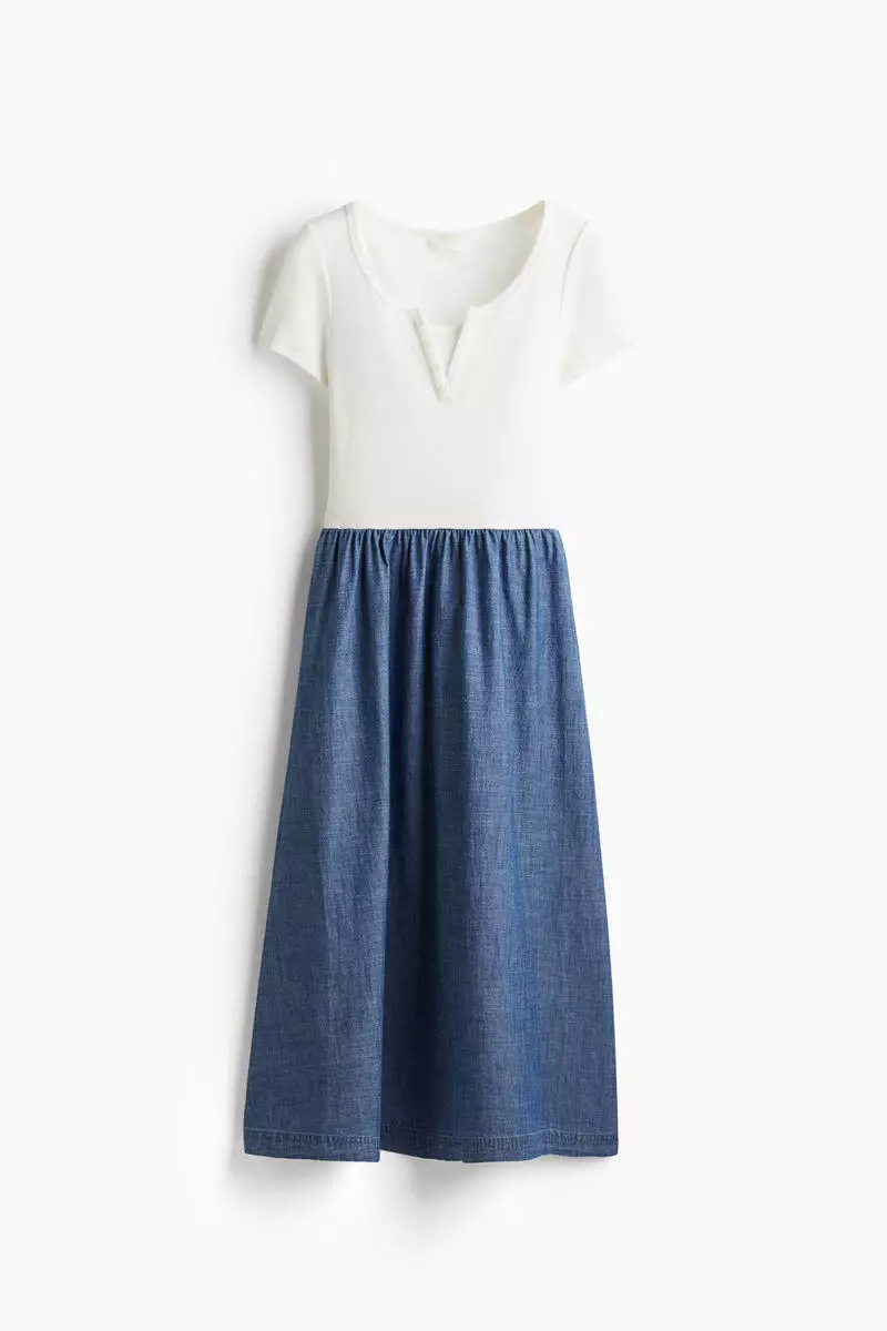 Flared-skirt dress