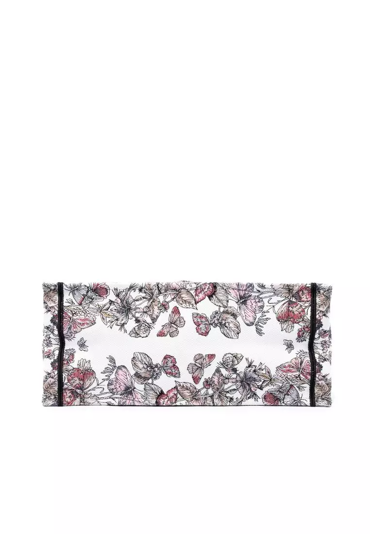 Pre-Loved Dior Large Embroidered Canvas Butterfly Around The World Book Tote