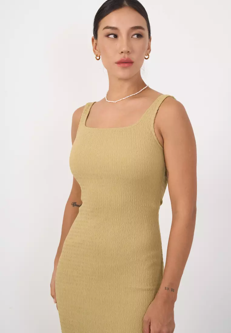 Ruched Hem Maxi Dress
