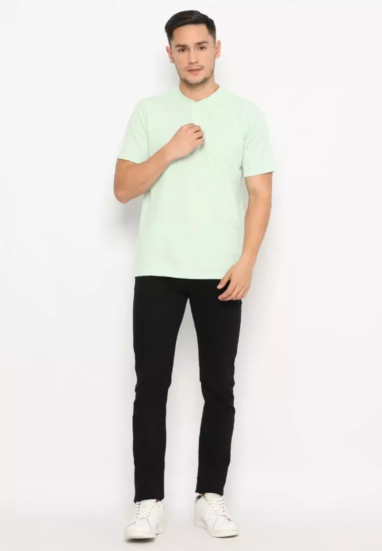 MATSUDA Henley T shirt Texture Popcorn Goto