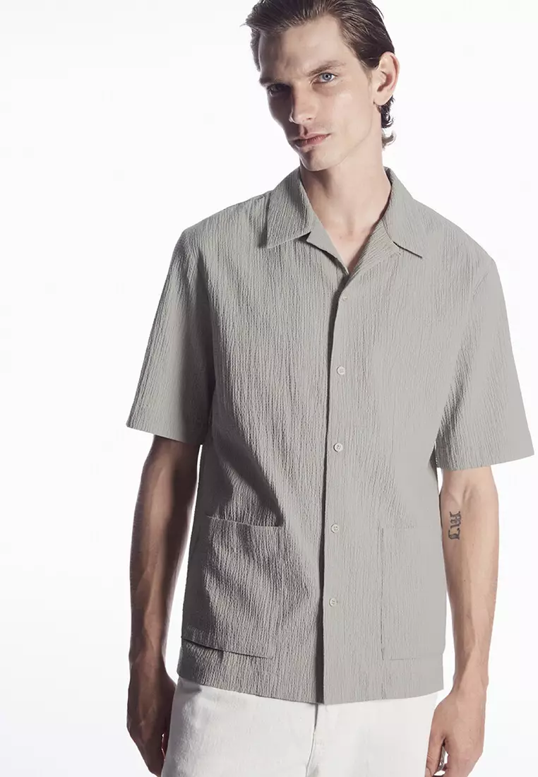 Buy COS Seersucker Utility Shirt Online | ZALORA Malaysia