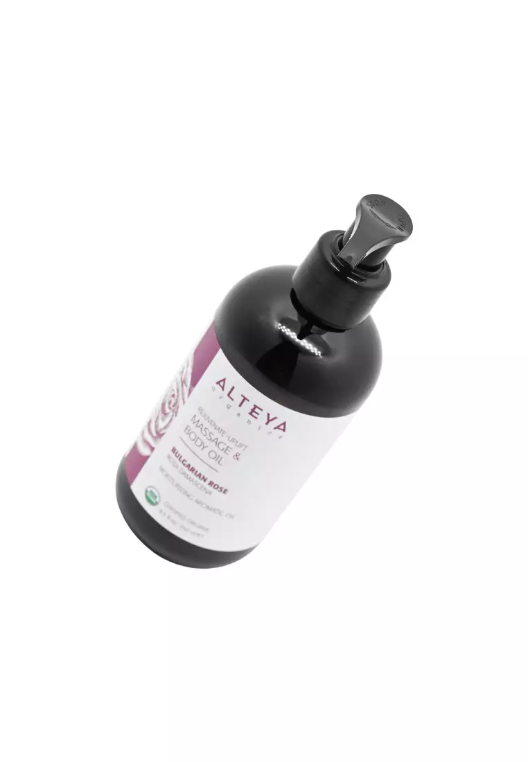 Alteya Organics Rejuvenating Massage & Body Oil, Bulgarian Rose 250ml