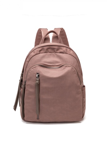 Twenty Eight Shoes pink Trendy Textured Nylon Oxford Backpack JW CL9039-Small 10EB3AC26BE115GS_1