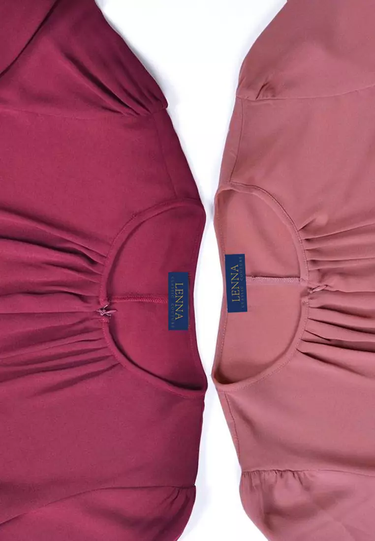 Lydia Blouse in Maroon