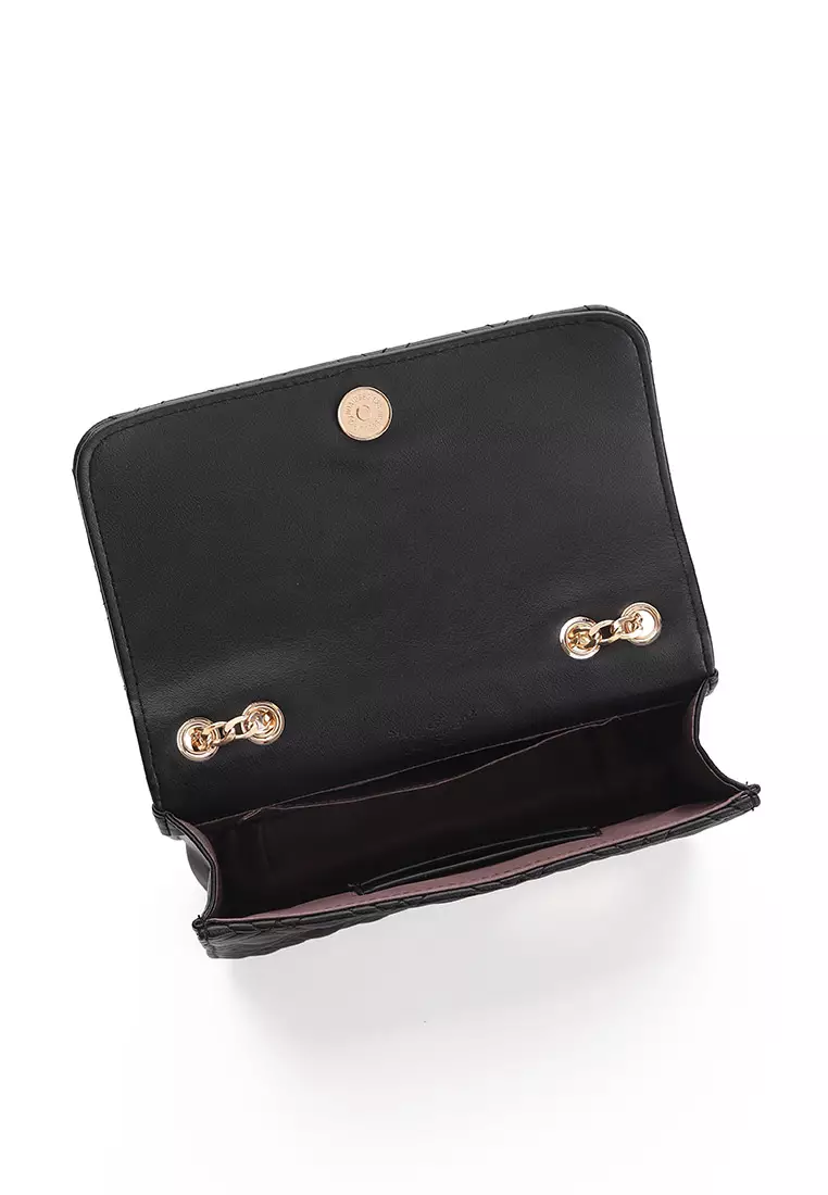 GYKACO MEGUMI Black - Tas Wanita Sling Bag - Fashion Top Handle Bag (Import)