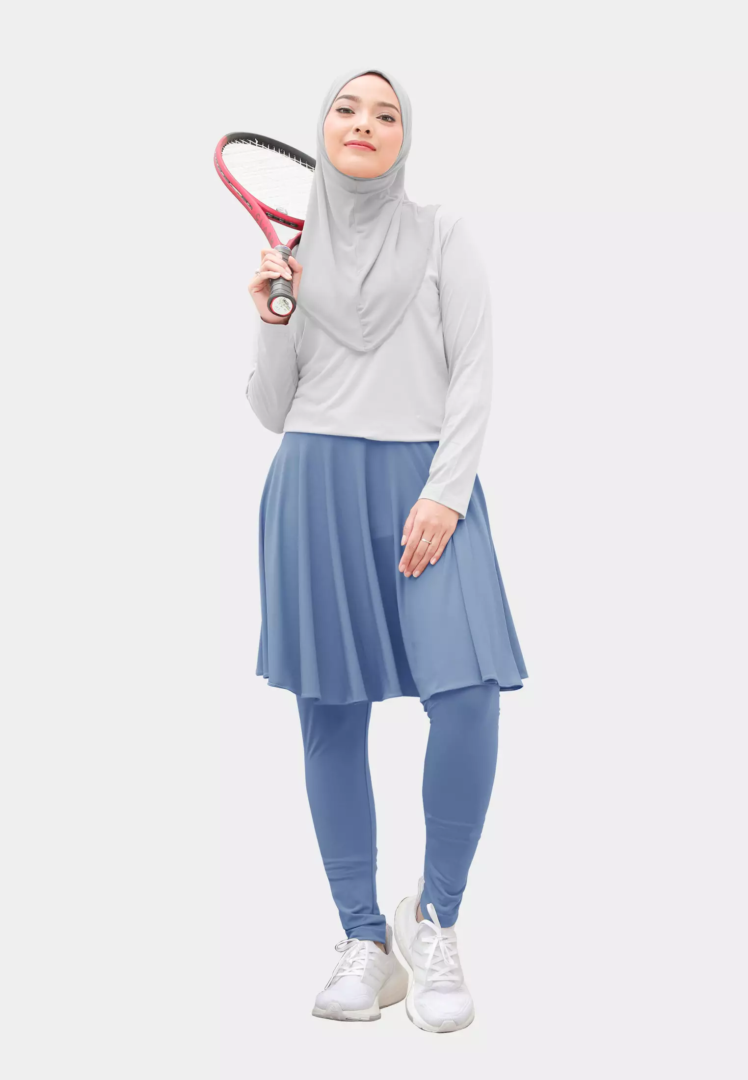 Zelena - Chahra Leggings Skirt | Celana Olahraga Legging Rok Wanita - L dan XL