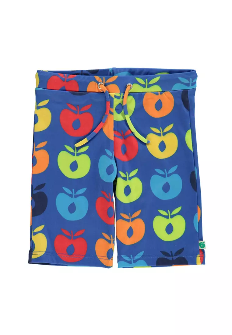 UV50 Swimming trunks with retro apples
