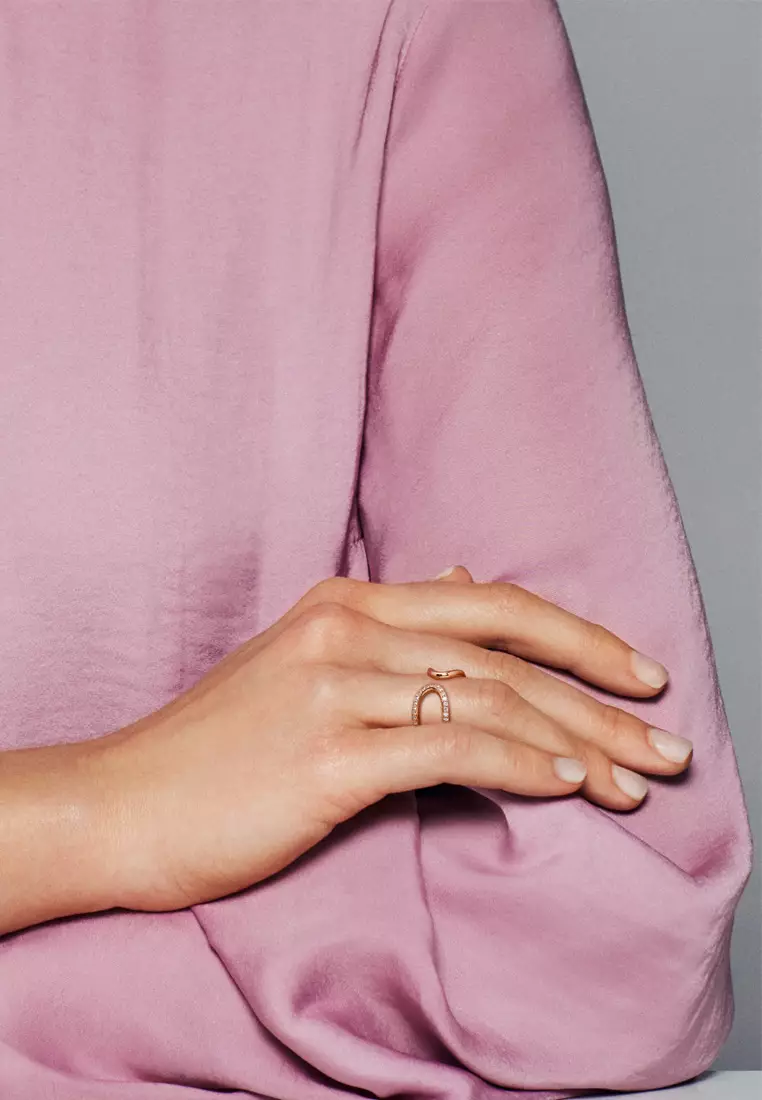 Infinity ring rose gold pandora top
