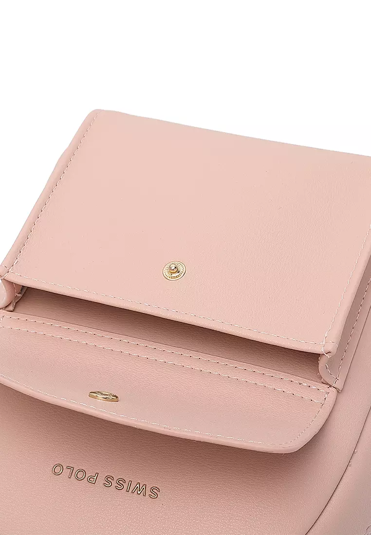 Women's 2-Way Backpack / Crossbody Bag / Sling Bag - Pink