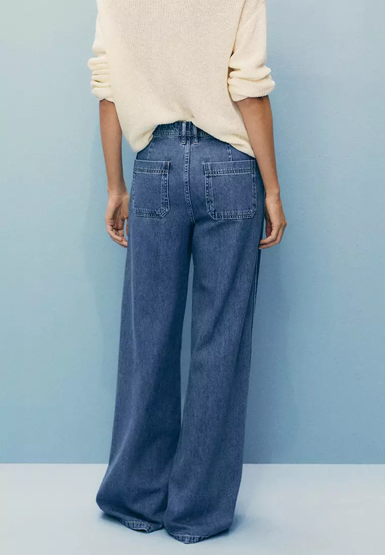 Wide Leg Jeans With Pockets
