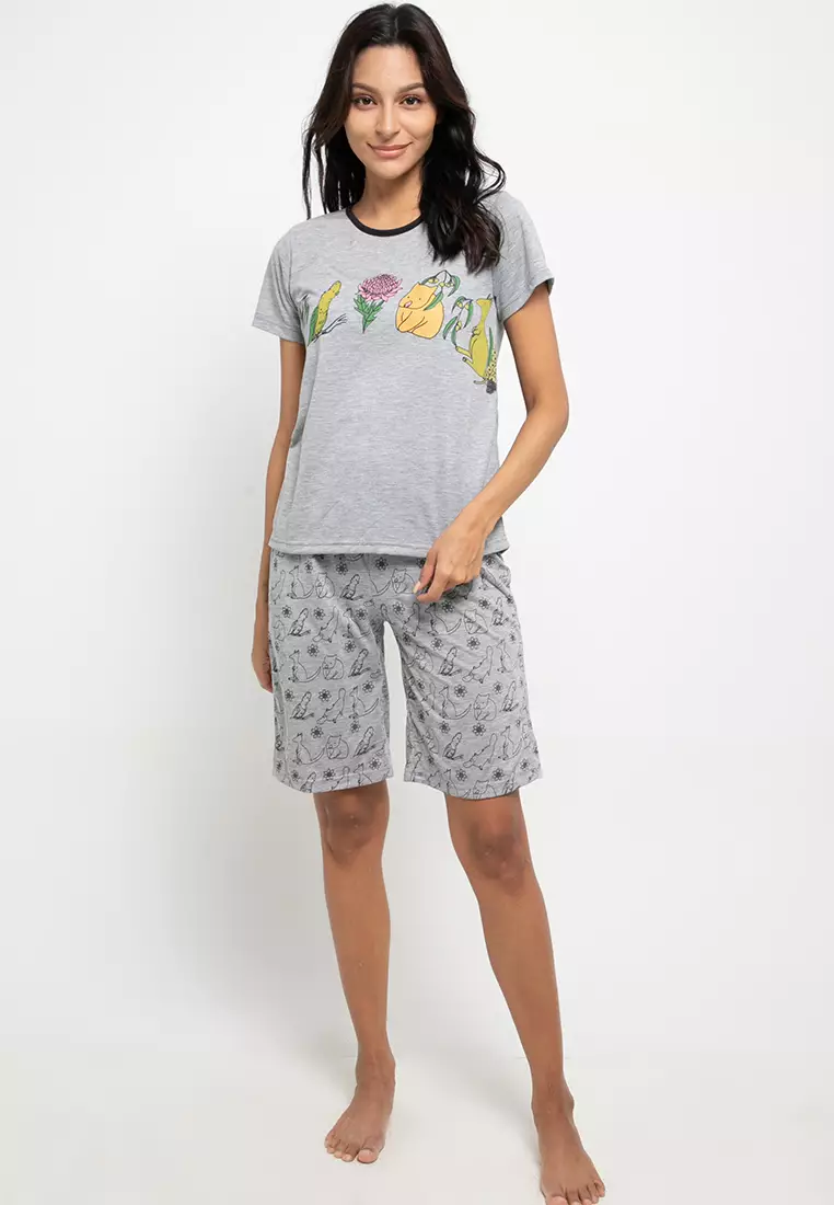 Pyjama Pijama Short Sleeve Short Pants Sleepwear