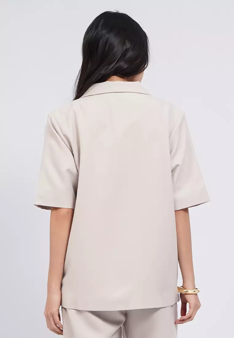 Oversized Short Sleeve Blazer