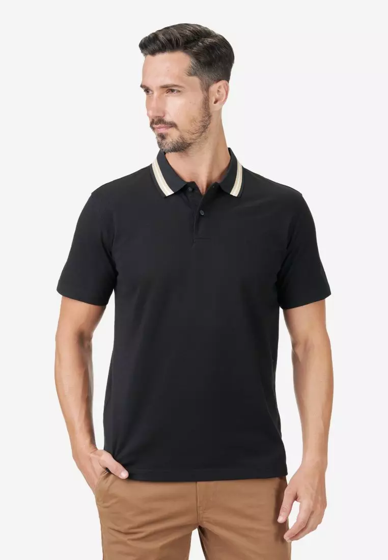 Buy Valentino Rudy Valentino Rudy Italy Men Basic Pique Polo Tee 048500 ...