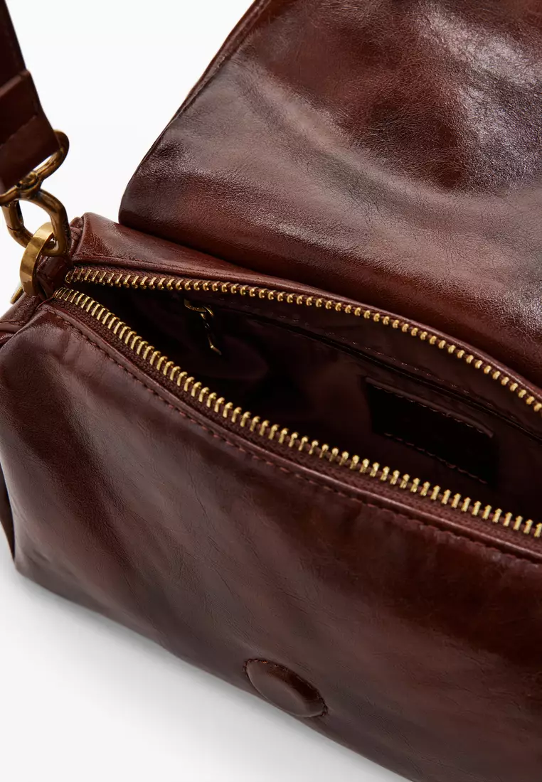 Medium shiny bow bag