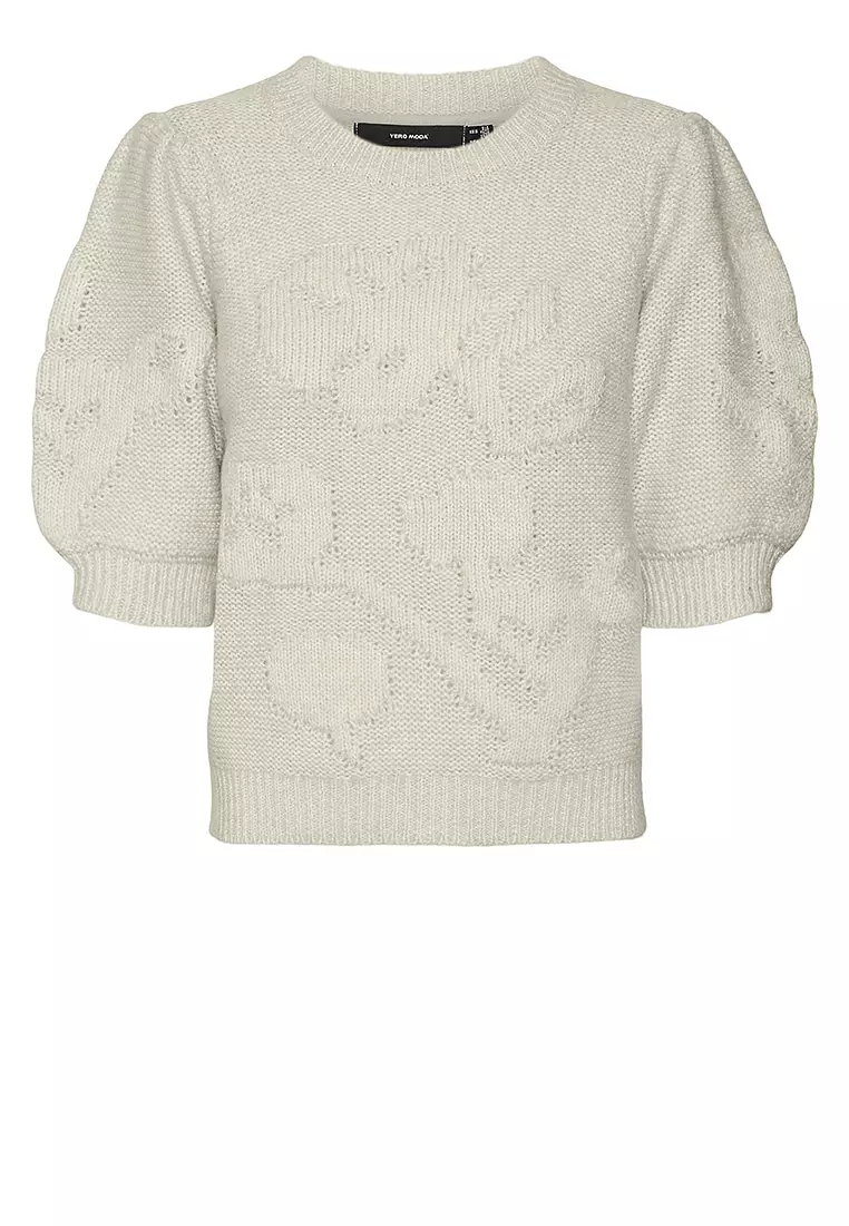 [AVANDRESS] Vero Puff Sleeve Warmer Set Knit★送料&関税込み Plus-Size-Cable-Knit-V-Neck-