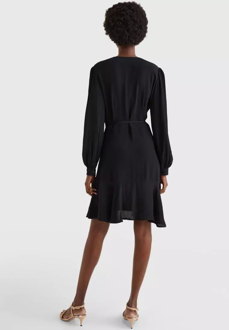 Buy Tommy Hilfiger Crepe V Nk Knee Dress Ls 2024 Online ZALORA