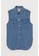 H&M blue Sleeveless shirt jacket E3EB7AA9675194GS_5