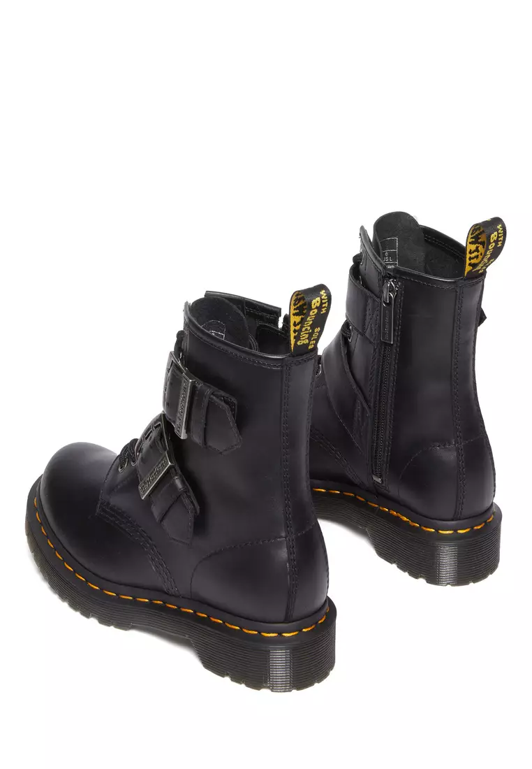 Dr martens clearance 3 buckle boots