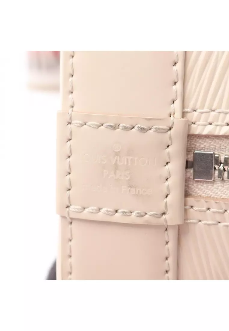 Pre-Loved Louis Vuitton Alma BB Epi Quartz Handbag leather ivory 2WAY