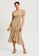 The Fated beige Zenith Wrap Midi Dress 41ED4AA101805FGS_1
