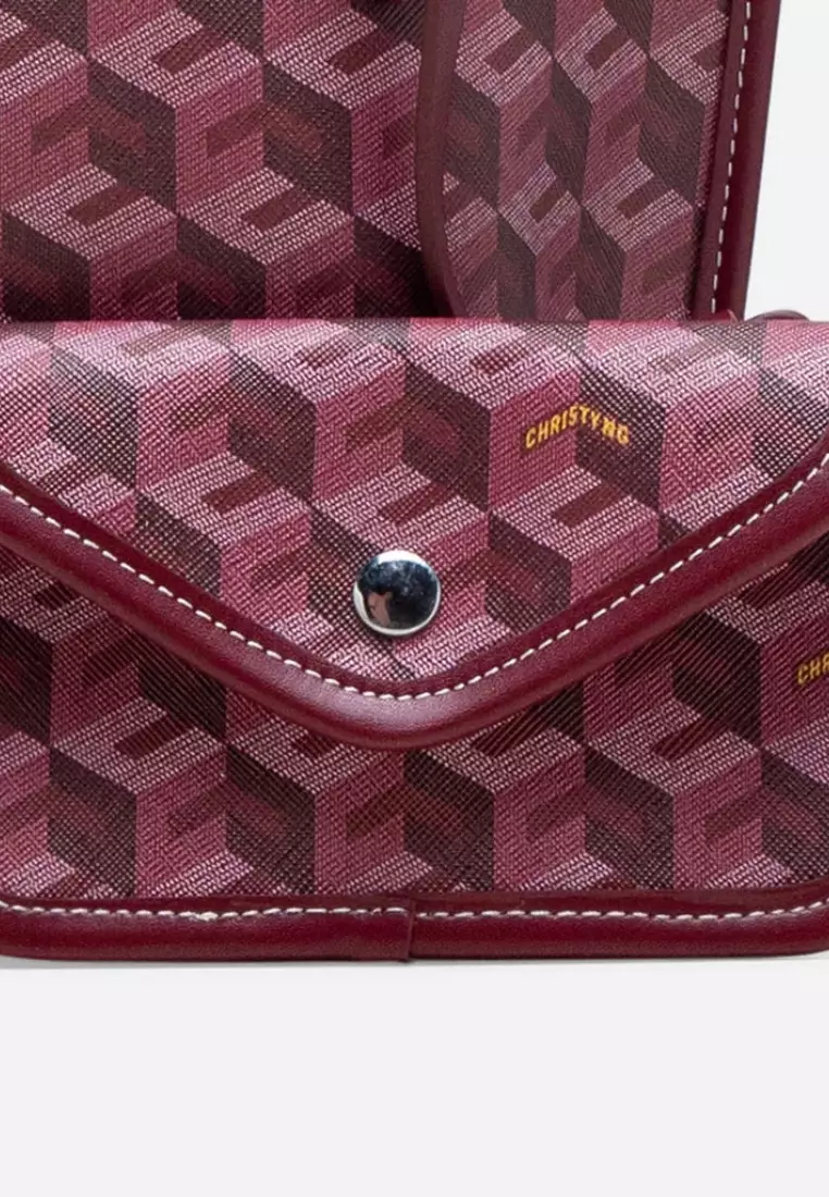 Russo Mini Tote Bag Burgundy