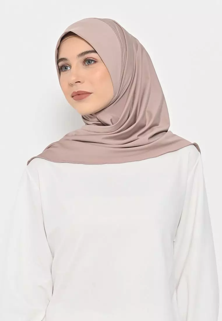 Segitiga Instan Oval Kania Cream - Hijab Daily - Jilbab Olahraga
