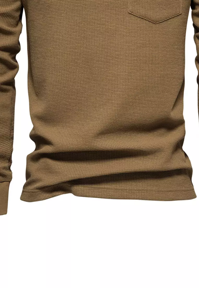 Waffle Long Sleeve T-shirt‌ AX-TS1078