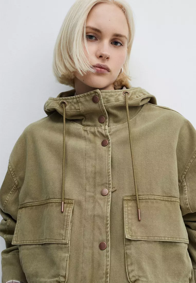 Buy Mango Pockets Cotton Parka Jacket 2024 Online ZALORA Philippines