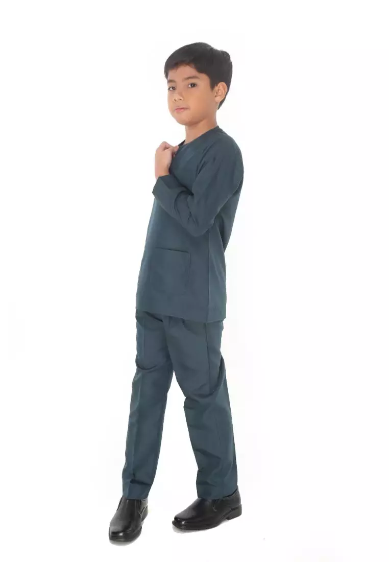 Baju Melayu Moden Teluk Belanga For Kids