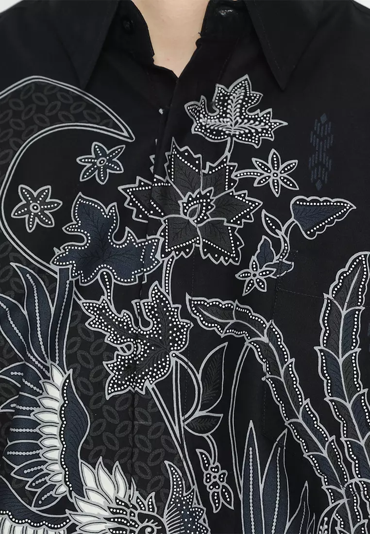 Hadinata Batik Kemeja Pendek Superfine Prakash Prita