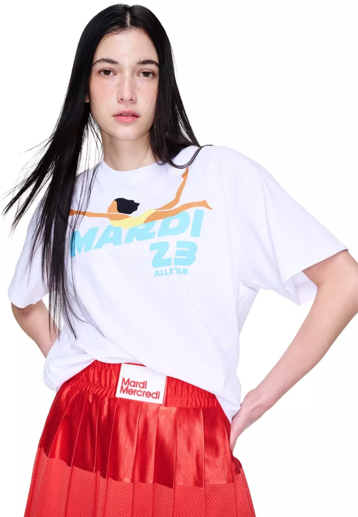 Tshirt Swimmer - White