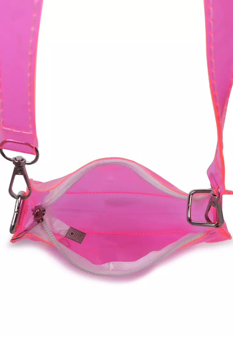 Fuschia Jelly Baguette Bag