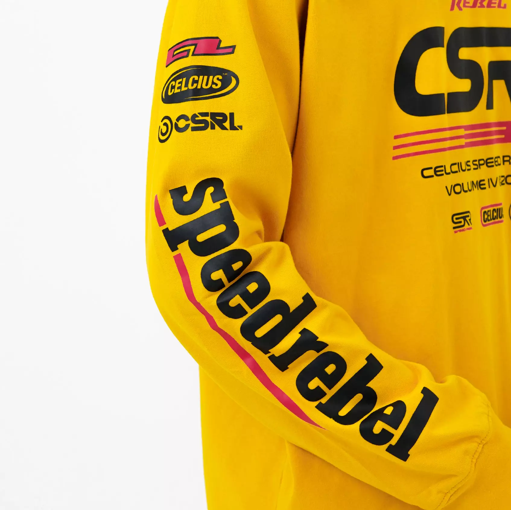 CELCIUS Speed Rebel Washed Team Longsleeve T-Shirt LIN001396C Kuning