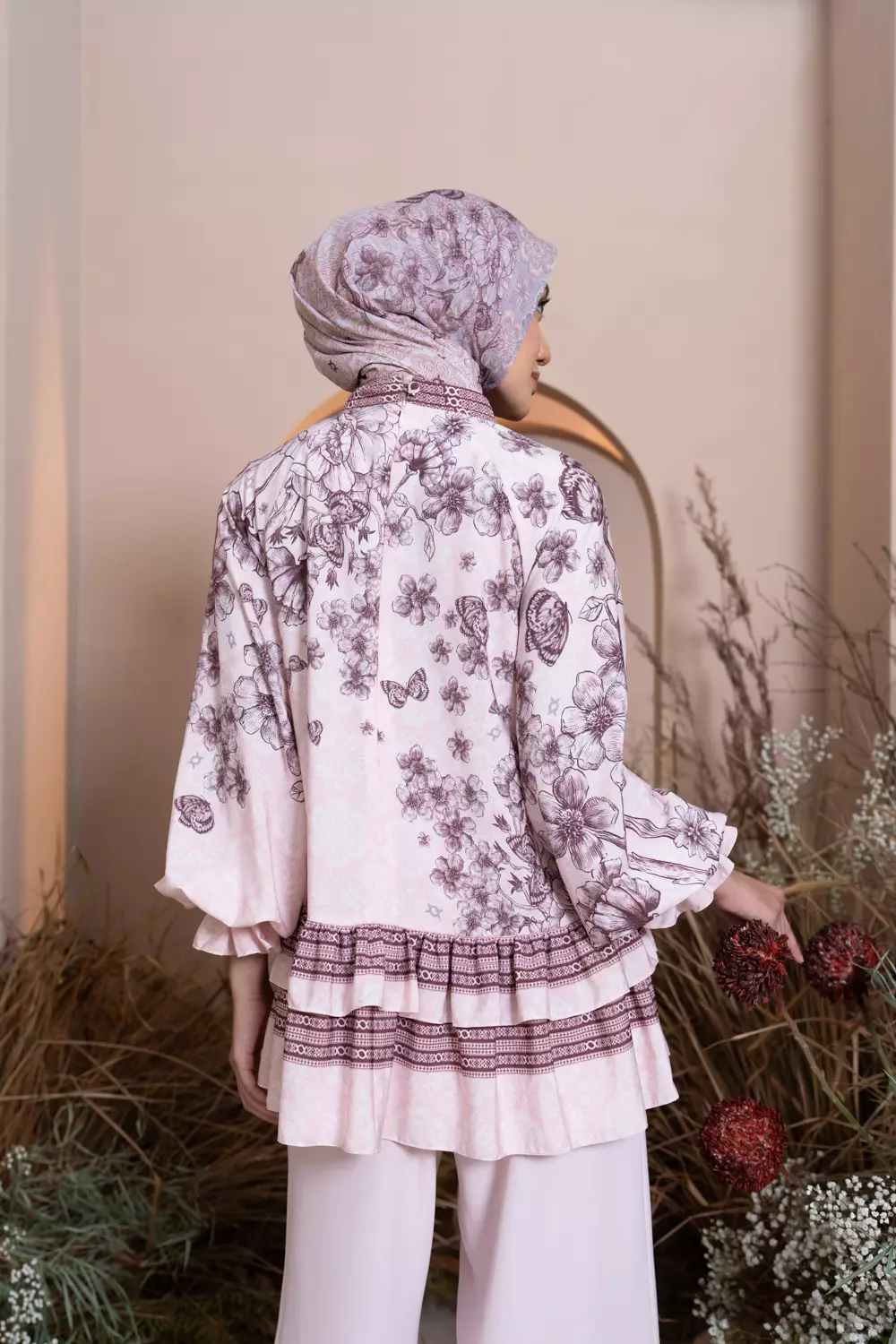 Klamby - Medinela Blouse Pink Scallop