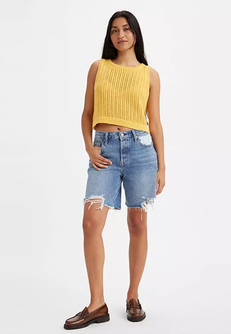 Levi jean discount shorts womens