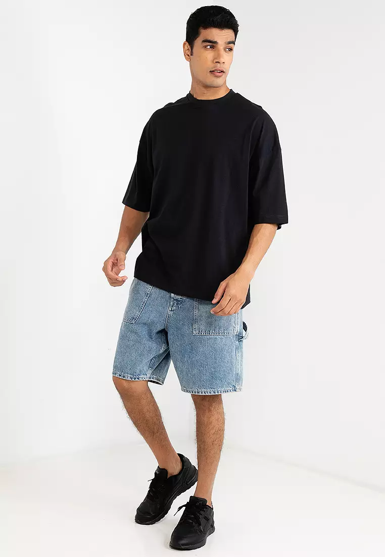 Oversized T-Shirt With Photographic Butterfly Back Print